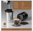 LePresso Portable Mug Burr Grinder Coffee Maker