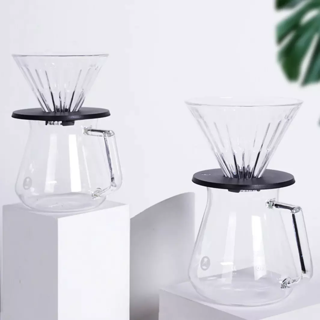 Timemore Brewer Set Glass Dripper Black base 02