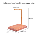 V60 Wood Dripper Stand Gold Color