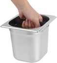 Stainless steel knock box Bottomless 17.6*16.3*15cm