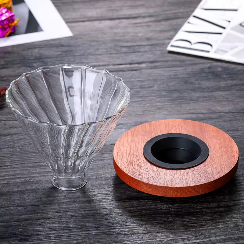 Dark Wood Holder Dripper