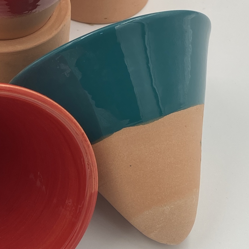 Handmade Ceramic Coated Conical Cups 200mL