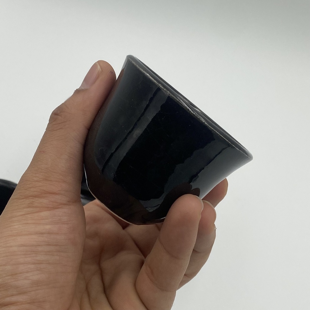 150ml Handmade Ceramic Coated Mug Black