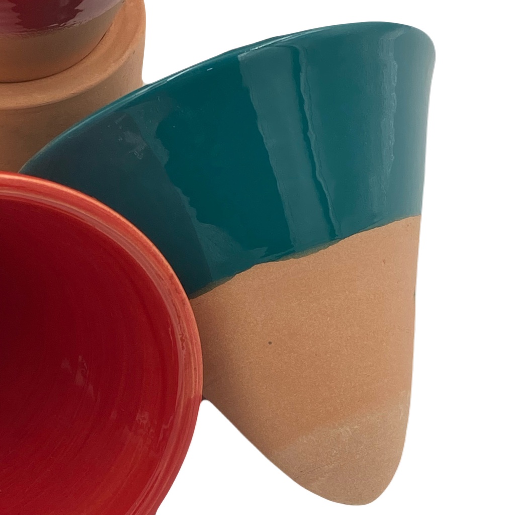 Handmade Ceramic Coated Conical Cups 200mL