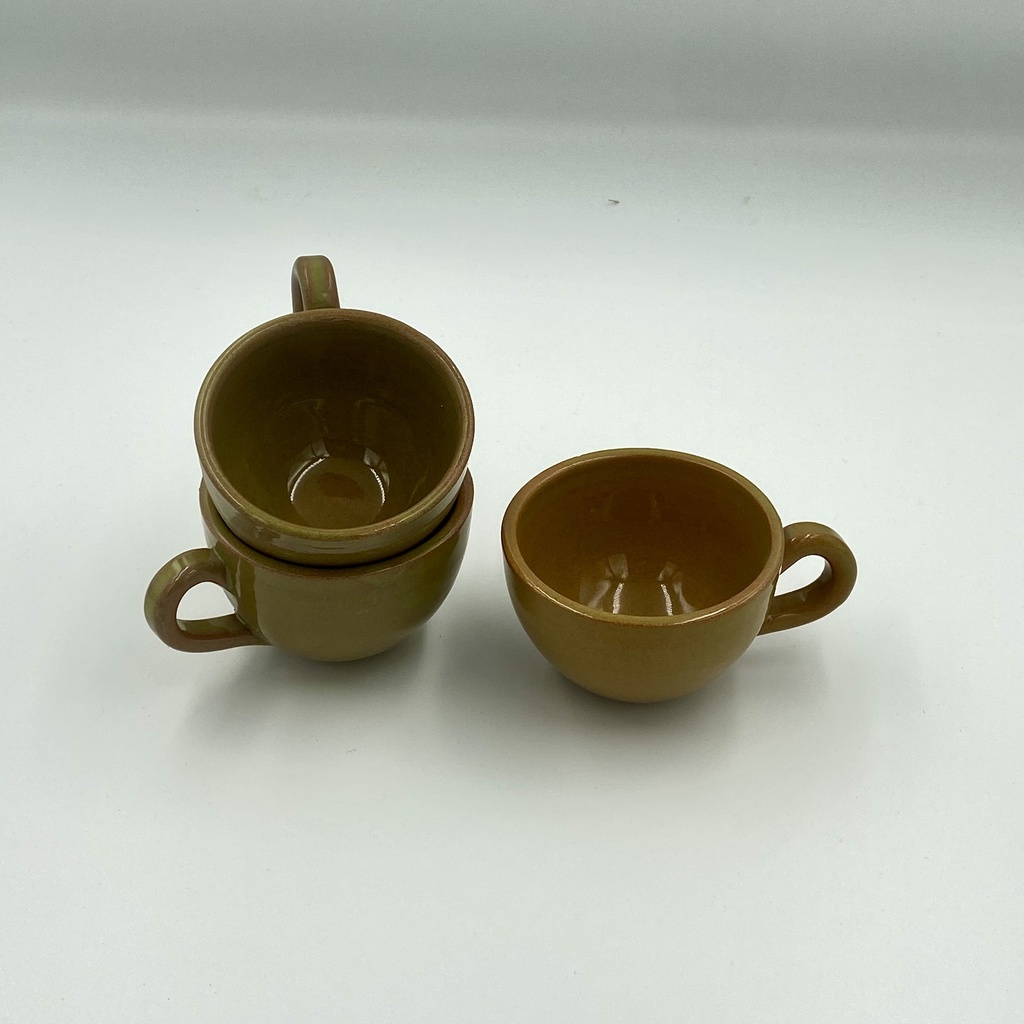 Handmade: Coffee cup Ceramic Coated without Plate 100 mL