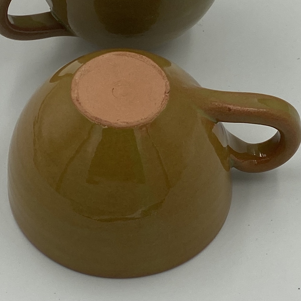 Handmade: Coffee cup Ceramic Coated without Plate 100 mL