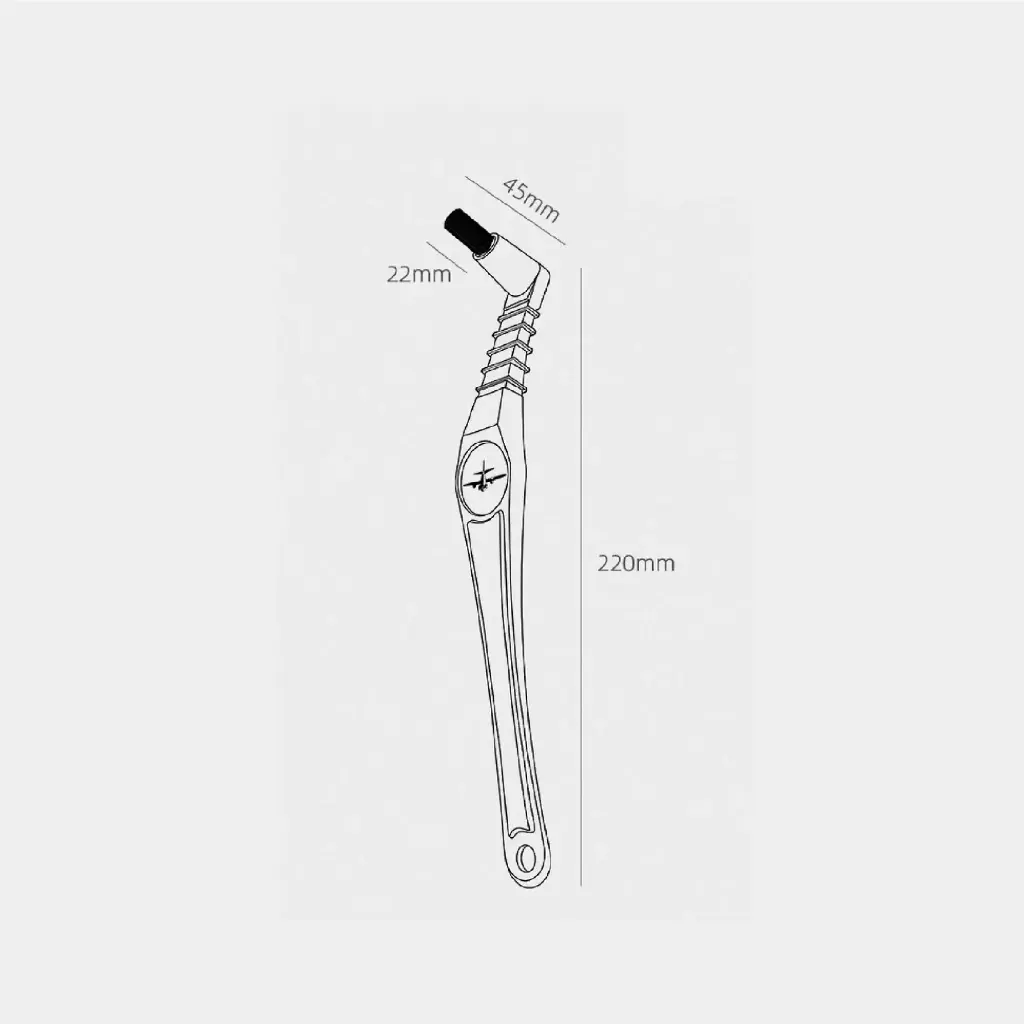 MHW-3BOMBER Elbow Brush 220mm-Black-PA