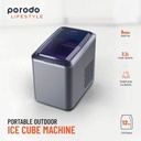 Porodo Lifestyle Portable Outdoor ICE Cube Machine - Black