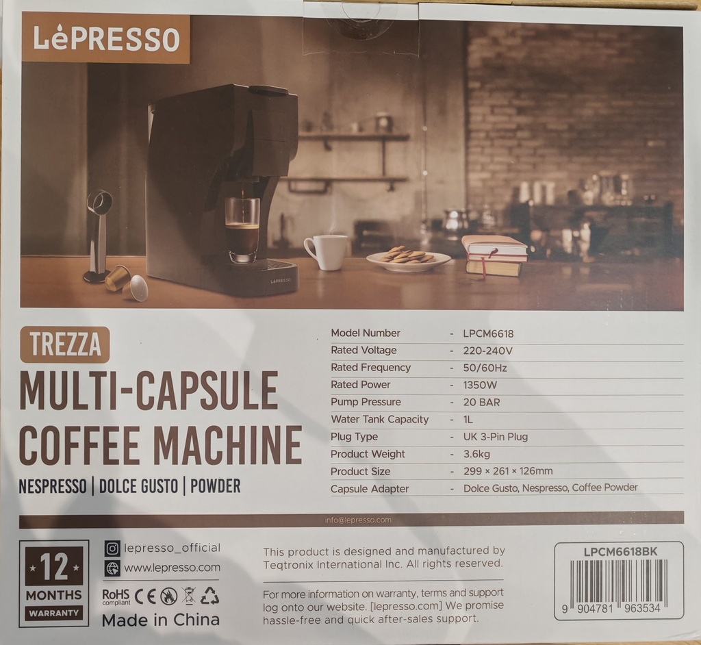 Lepresso Multi-Capsule Coffee Machine