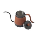 Wooden Handle Kettle with Leather Cover (Black)