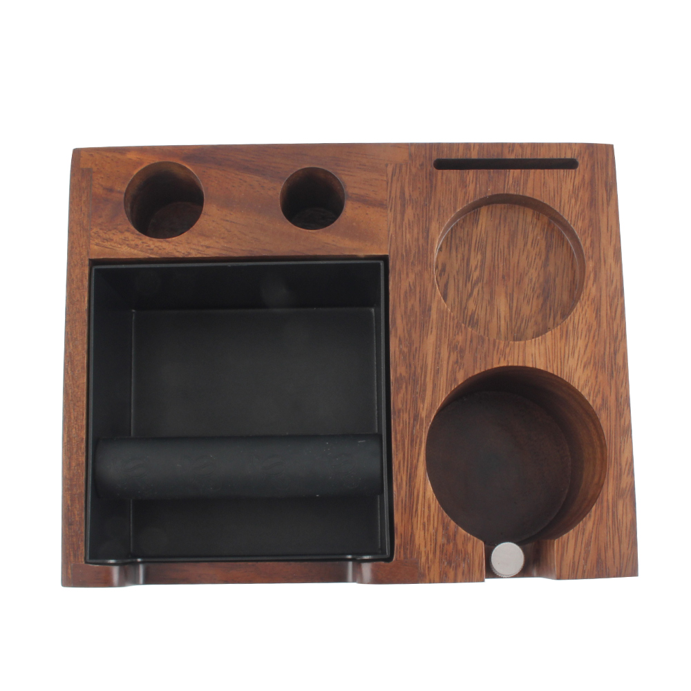 White Wooden Knock Box 2T Multi-functional 