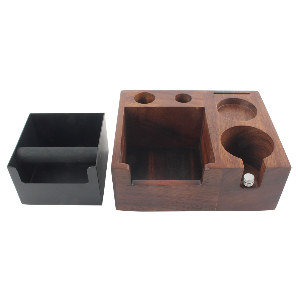 White Wooden Knock Box 2T Multi-functional 