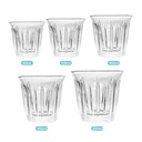 Clear Whrith Glass Cups