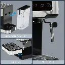 LePresso Digital Coffee Machine with 15 bar Pressure Pump and Capsule Filter - Black