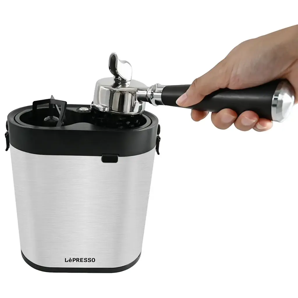 LePresso Sterilix Portafilter Cleaner Machine - Silver