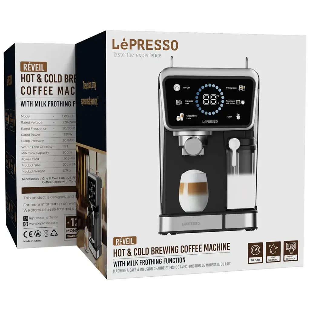LePresso Réveil Hot & Cold Brewing Coffee Machine - Black
