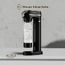 Lepresso Carbonator Instant Sparkling Water with Pressure Gauge & Efficient Carbonation- Black