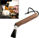 Coffee cleaning brush with wooden handle 
