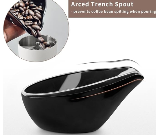 Coffee bean plate black
