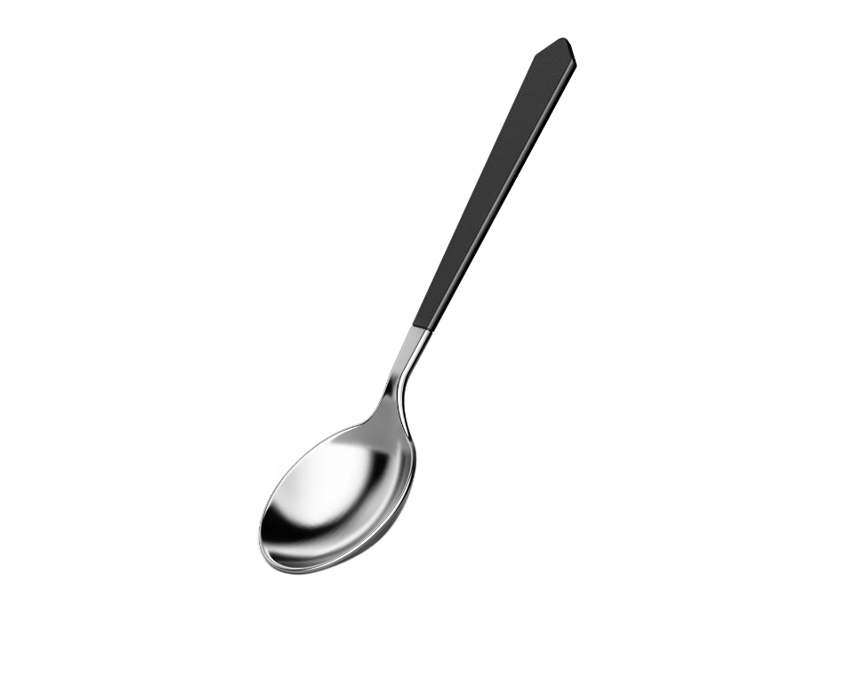 MHW-3BOMBER Cupping Spoon-black Silver