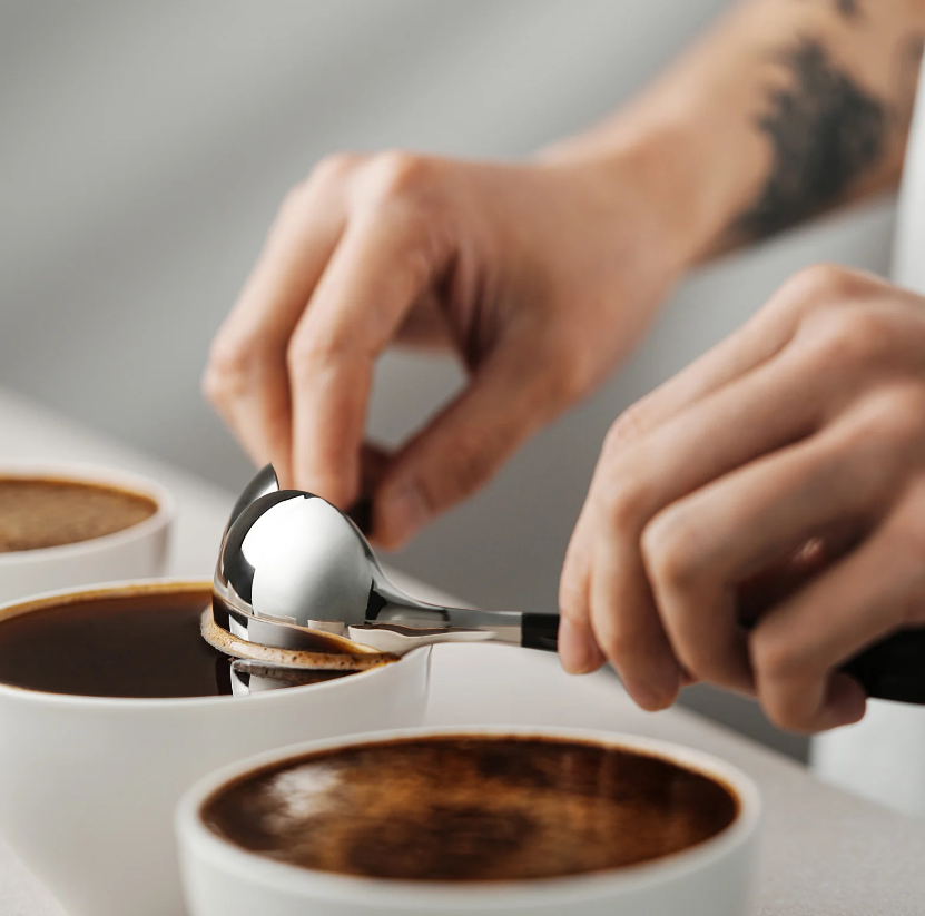 MHW-3BOMBER Cupping Spoon-black Silver