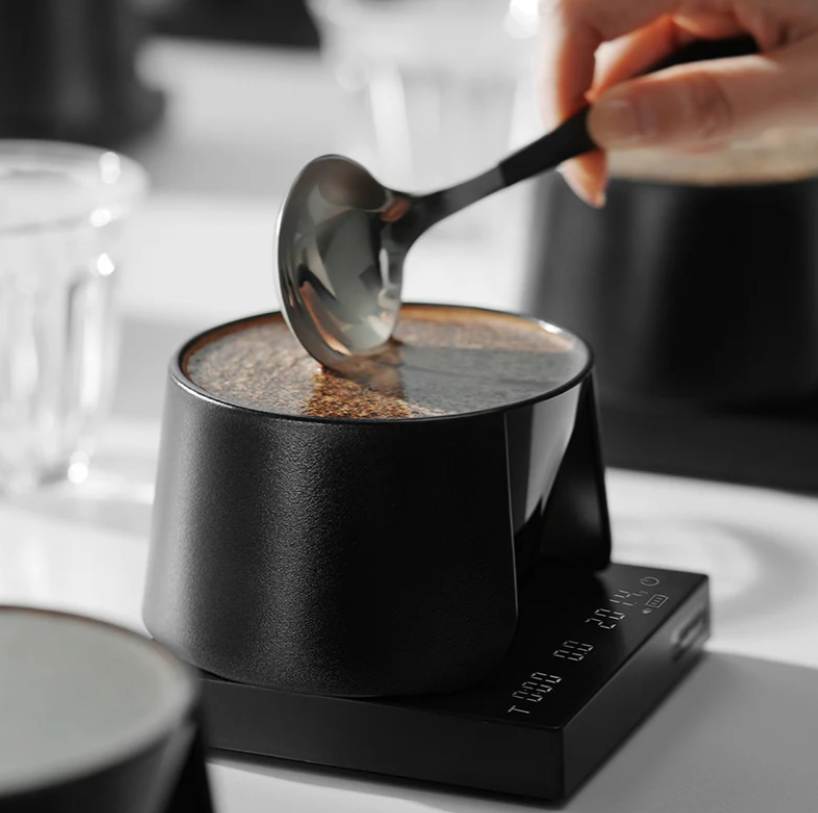 MHW-3BOMBER Cupping Spoon-black Silver