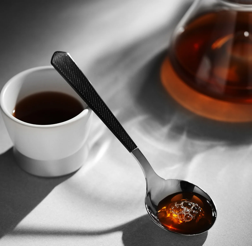 MHW-3BOMBER Cupping Spoon-black Silver