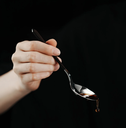 MHW-3BOMBER Cupping Spoon-black Silver