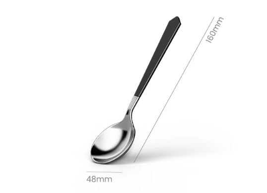 MHW-3BOMBER Cupping Spoon-black Silver