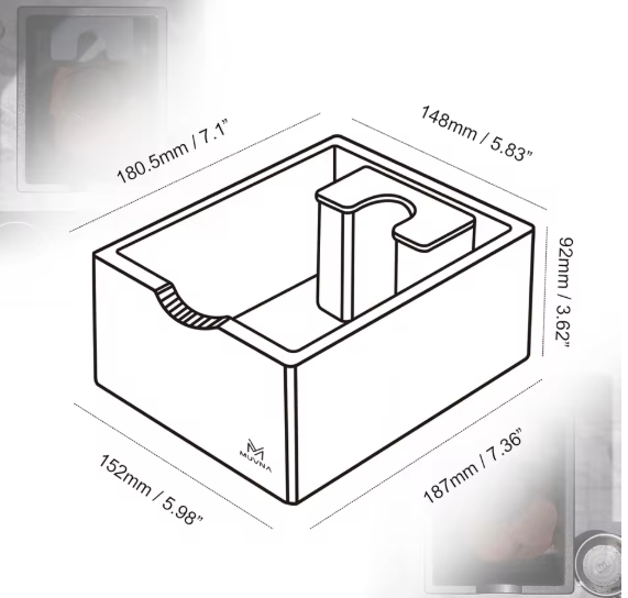 MUVNA ABS Espresso Knock Box