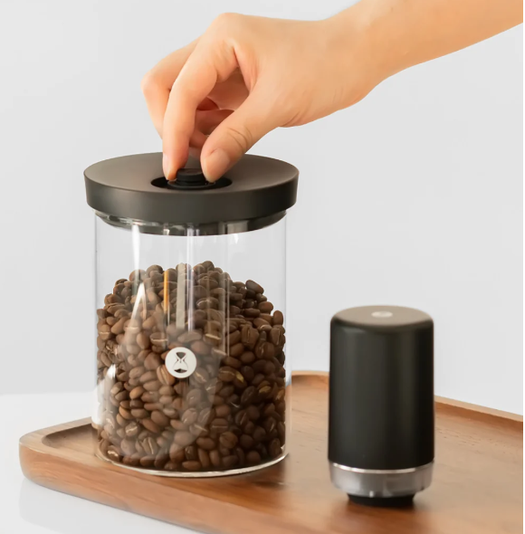 Timemore Glass Canister Black