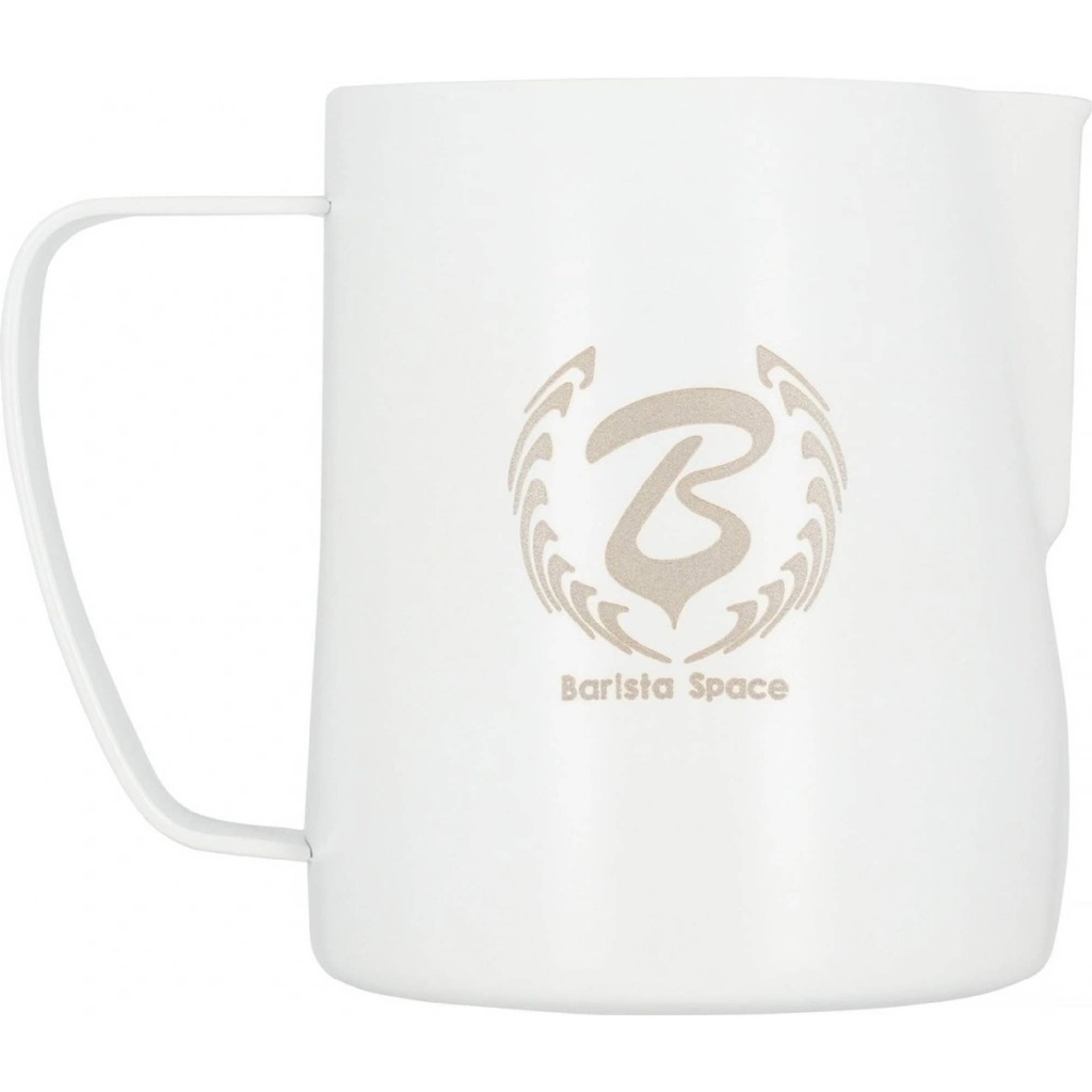 Barista Space Teflon White Pitcher