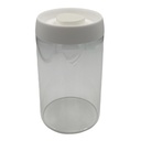 Coffee Glass Canister White and Black