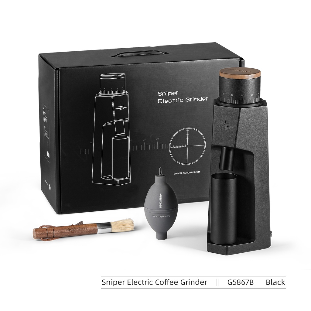 MHW-3BOMBER Sniper Electric Coffee Grinder Black
