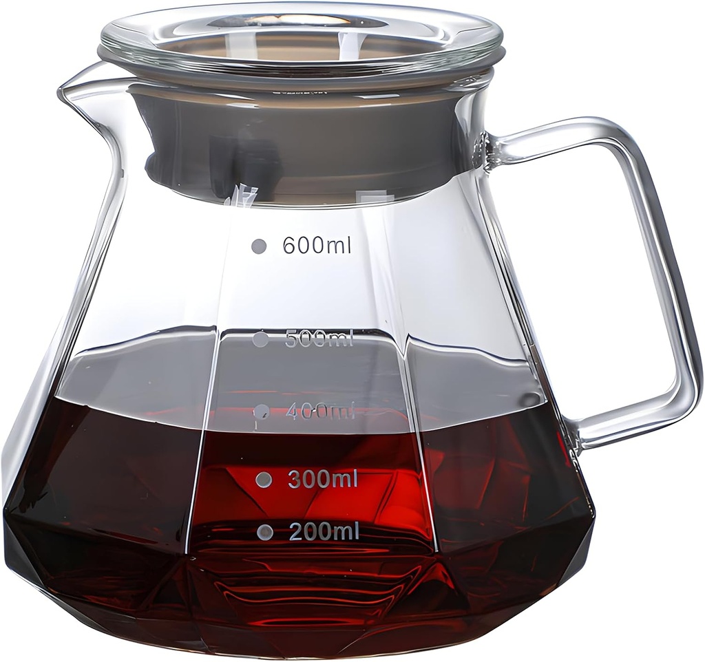 Clear Coffee Server Diamond Shaped