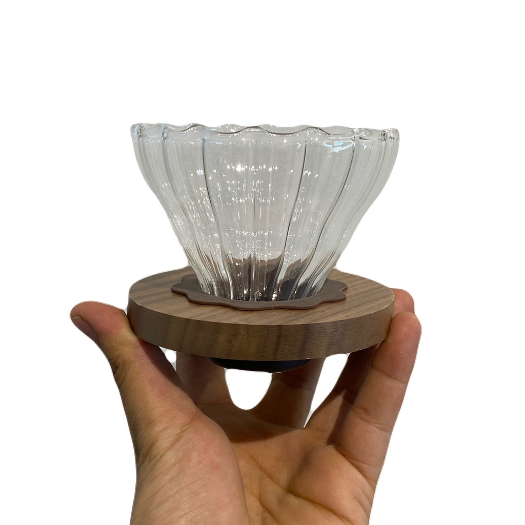 Dark Wood Holder Dripper