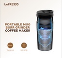 LePresso Portable Mug Burr Grinder Coffee Maker