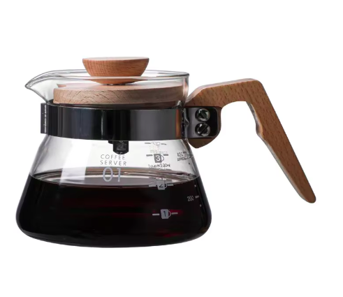 Wood Hand Coffee Server 