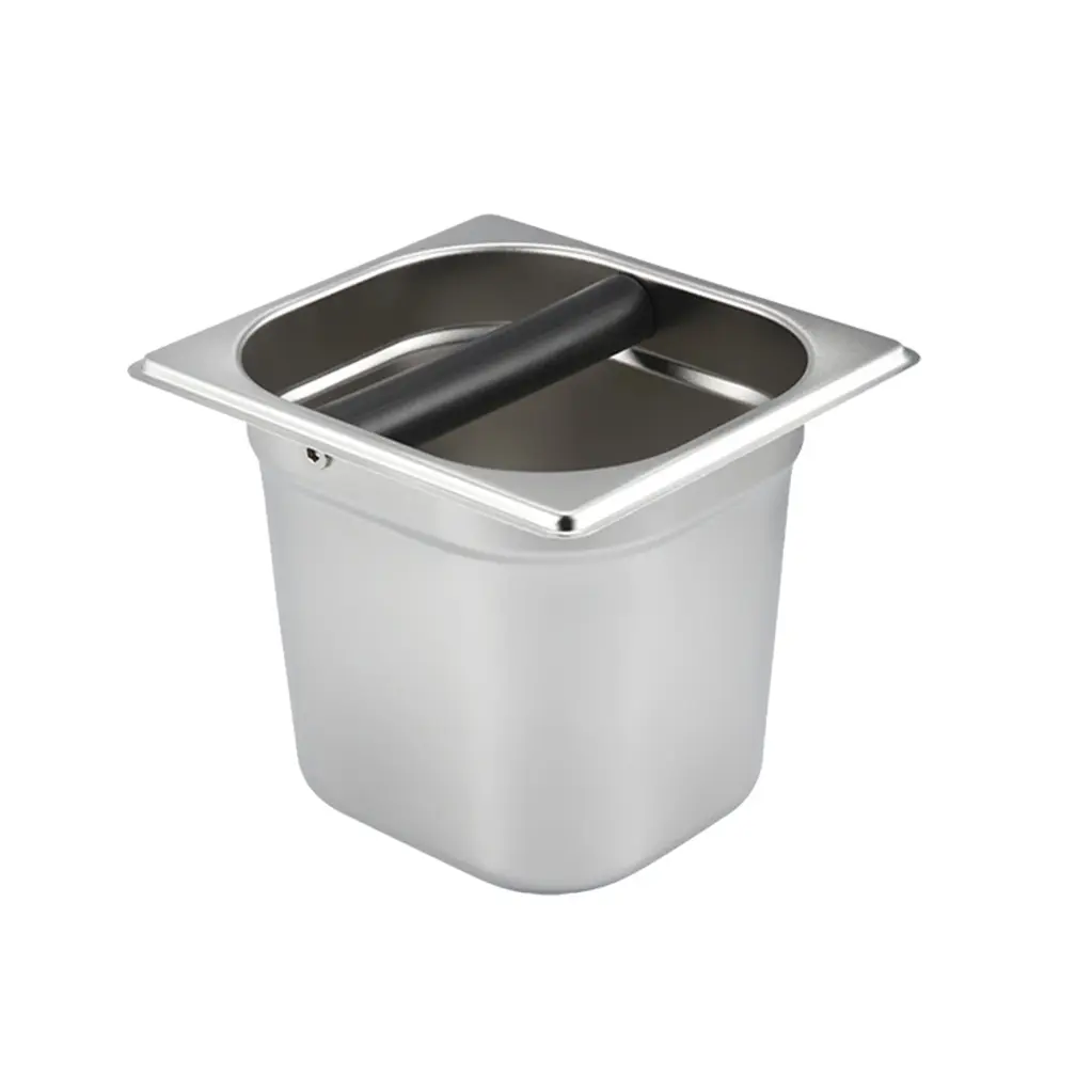 Stainless steel knock box Bottomless 17.6*16.3*15cm
