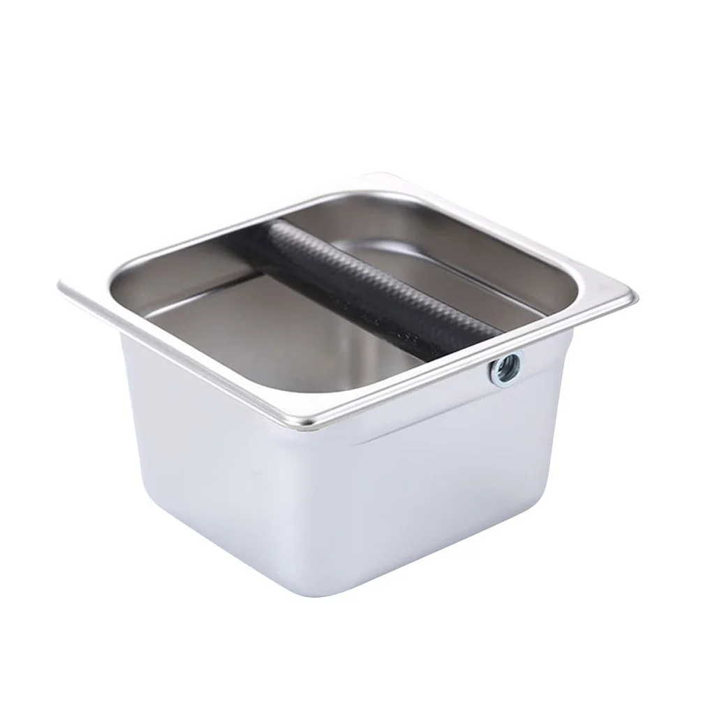 Stainless steel knock box Bottomless 32.5*18*15cm