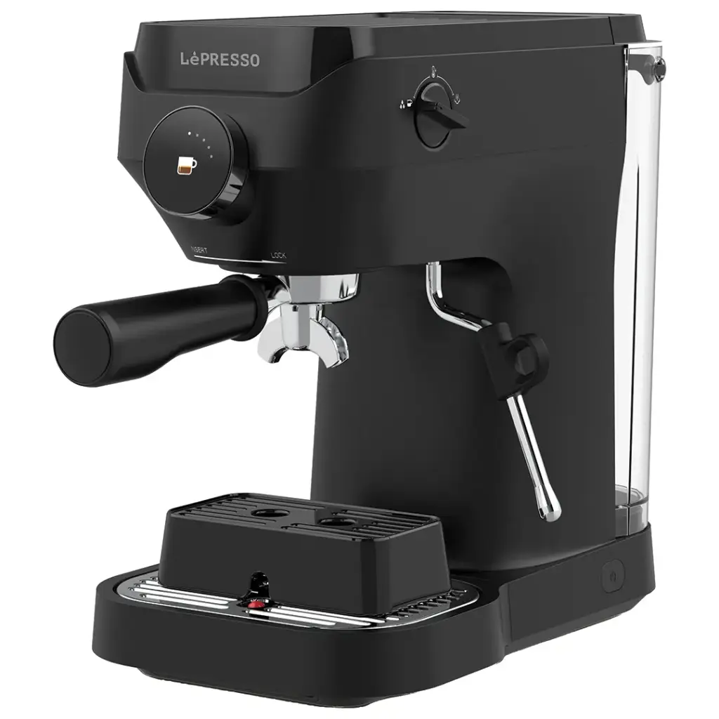 LePresso Lucenero 19-Bar Coffee Machine with LCD Screen - Black