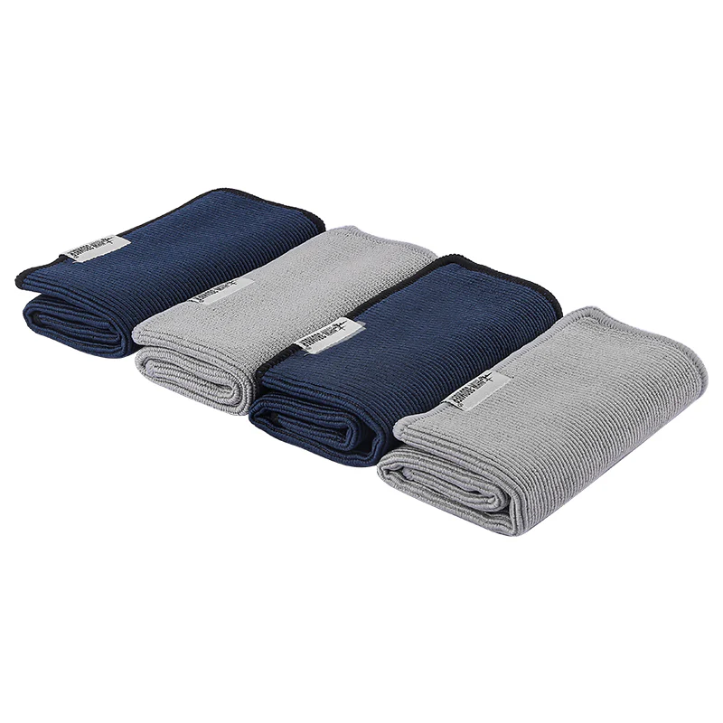 MHW-3BOMBER Four Towels Set-2 grey + 2 dark blue