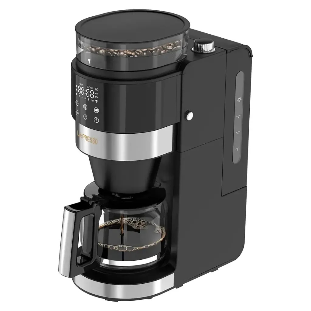 LEPRESSO GRINDBREW PRO COFFEE BREWER WITH BEAN GRINDER