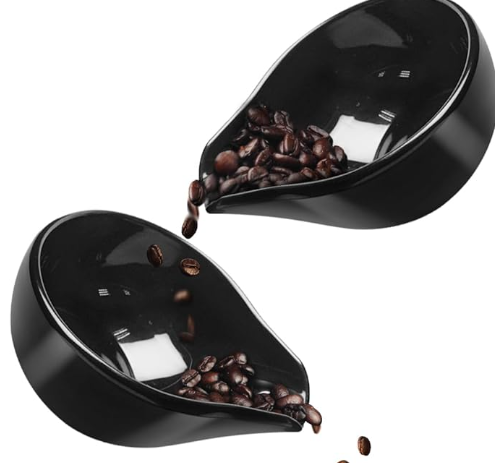 Coffee bean plate black