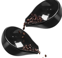 Coffee bean plate black