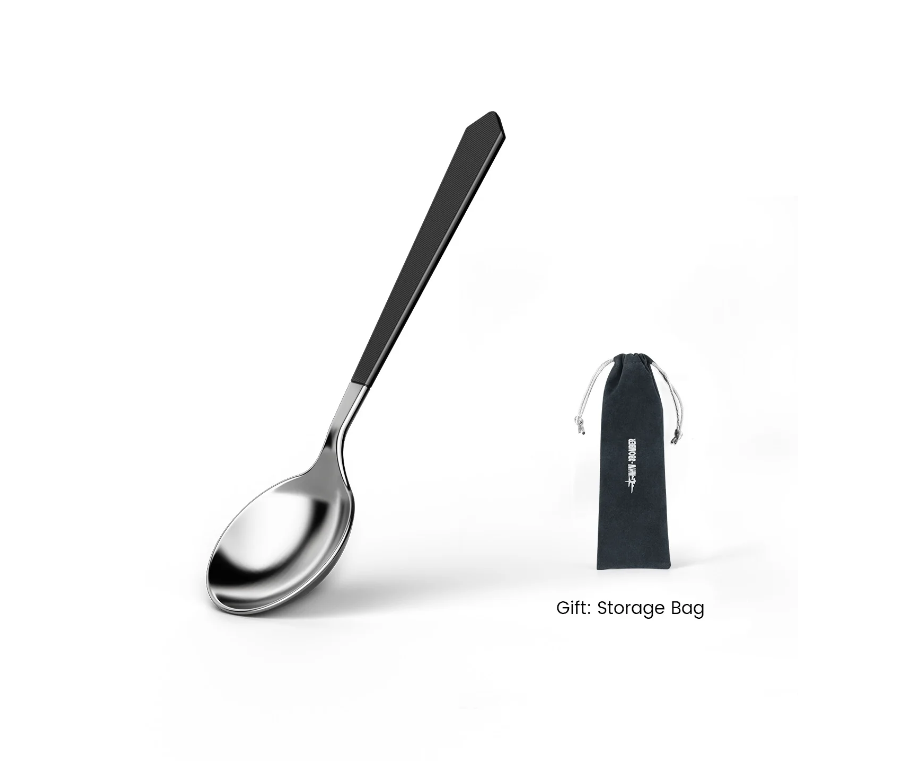 MHW-3BOMBER Cupping Spoon-black Silver