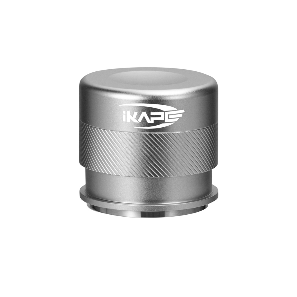 IKAPE Palm Calibrated Tamper V4 Steel Base (Silver)