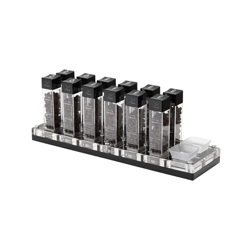  MUVNA 1/3Angel coffee bean canister 12 tubes-acrylic base