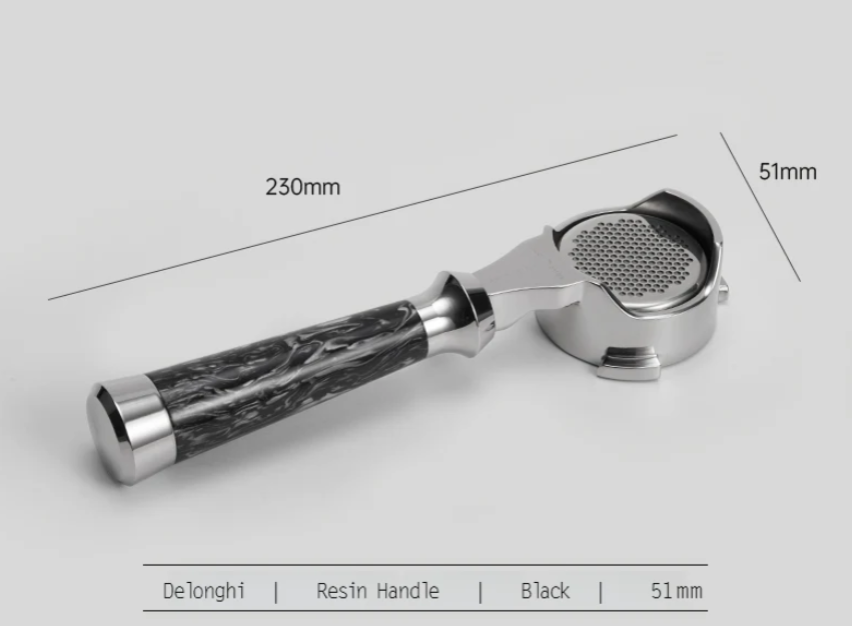 MUVNA Lucifer Portafilter DeLonghi-three ears-black-51mm