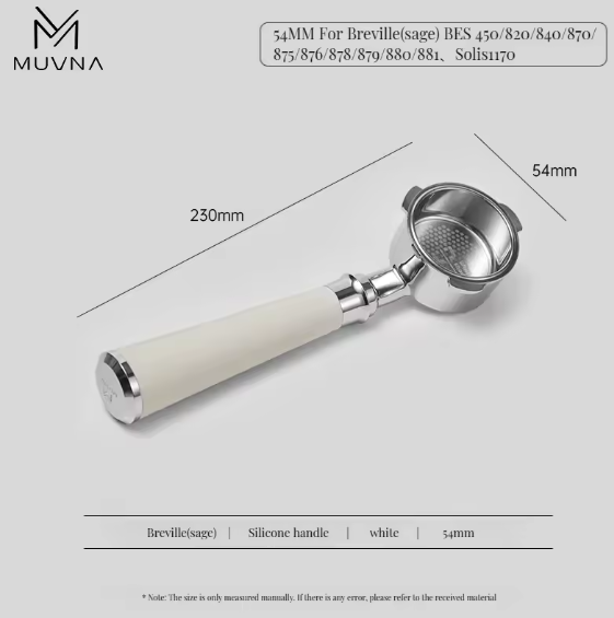 MUVNA Breville 8 series silica gel three ears bottomless 54mm